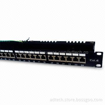 Patch Panel with Silver-plated IDC, 0.4 to 0.7mm Copper Conductors